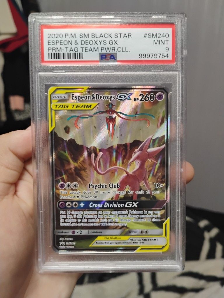 Pokemon Espeon And Deoxys PSA 9
