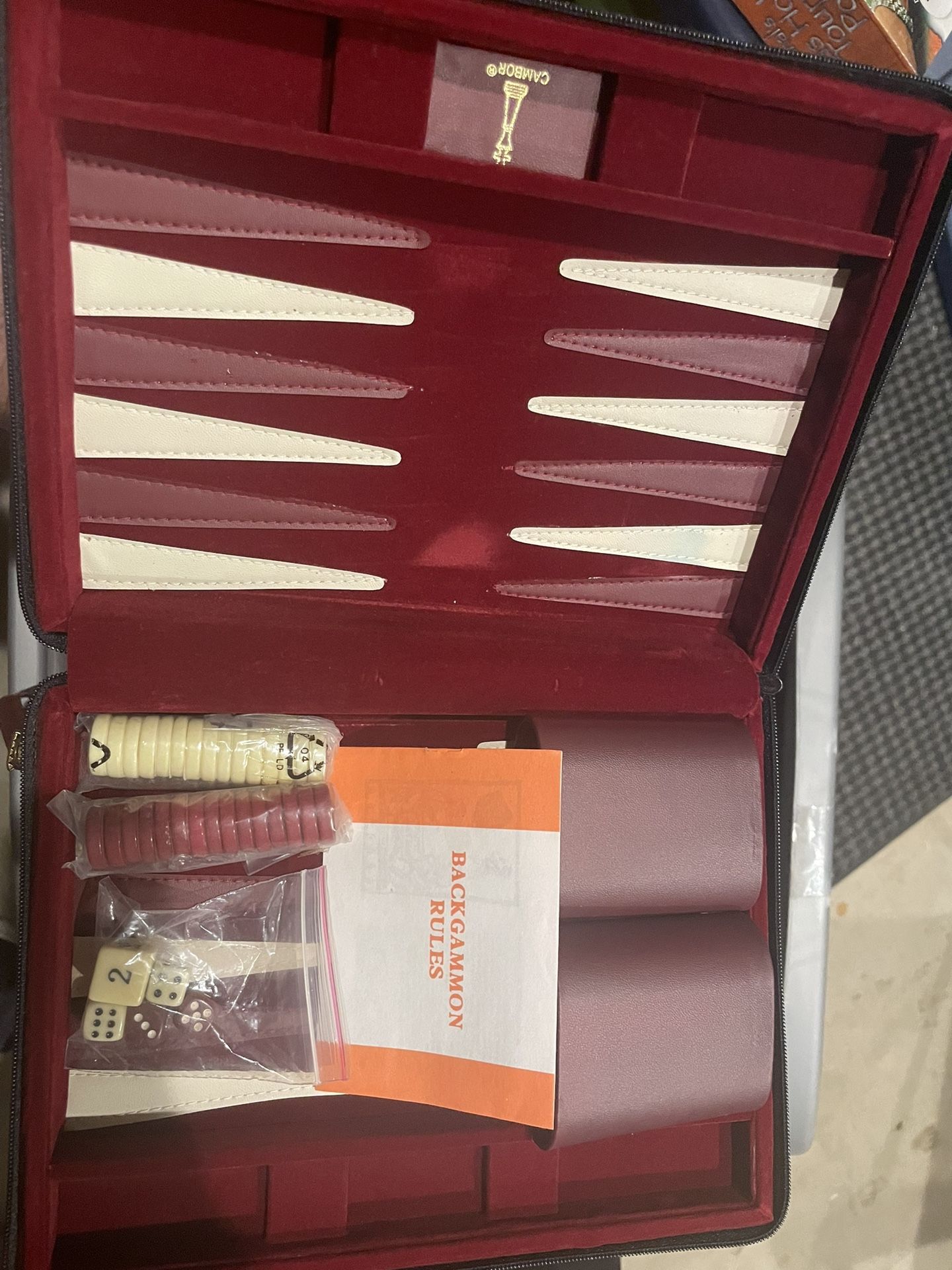 Cambor Backgammon Travel Set