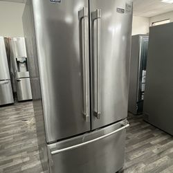 33”wide Bottom Freezer Refrigerator With Ice Maker 