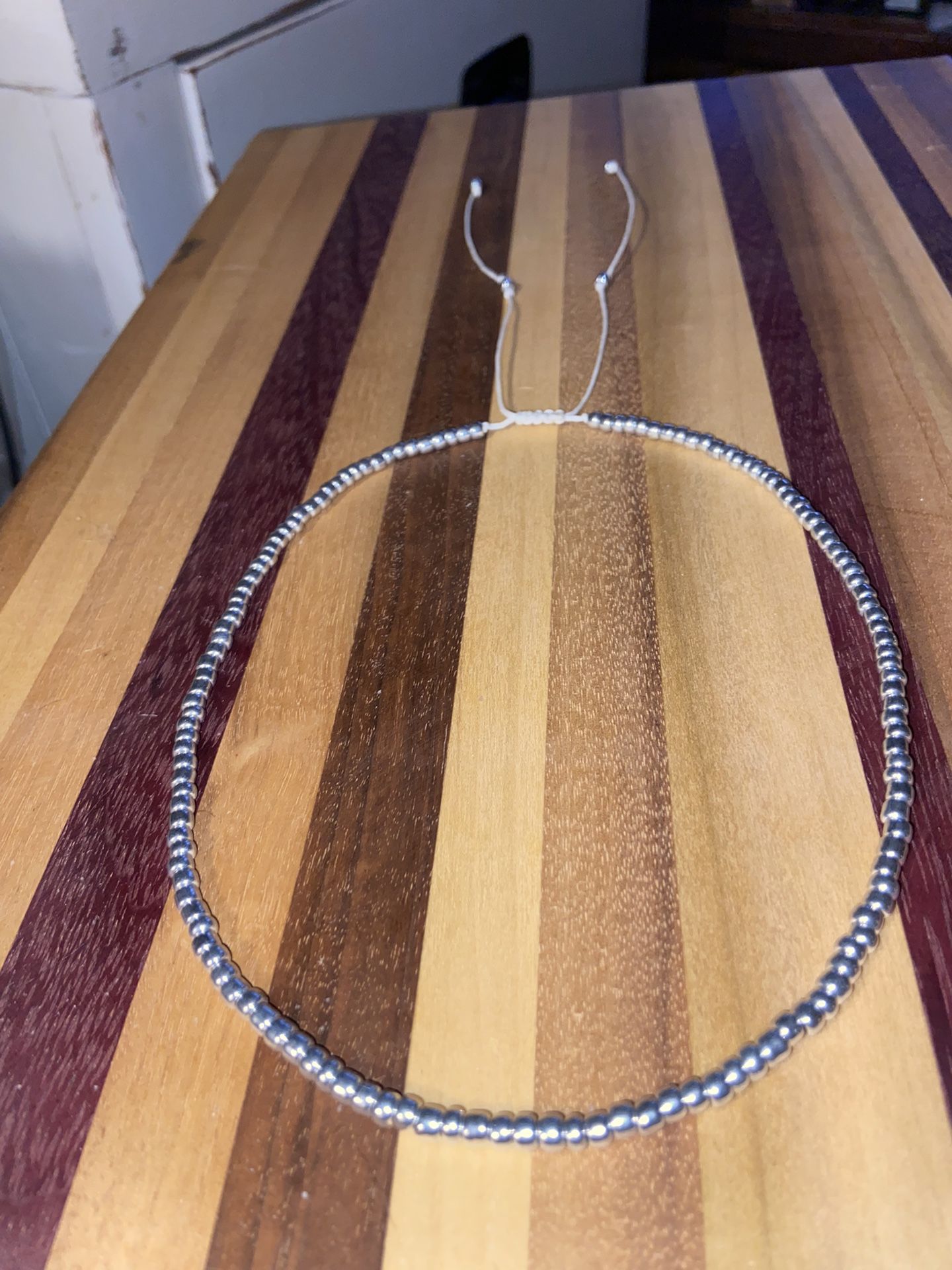 Silvery Friendship Necklace