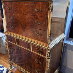 Beautiful Antique High Boy Chest of Drawers by Joerns  Brothers 