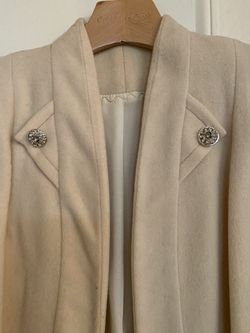Vintage Silk And Cashmere Pea Coat - Circa 1920