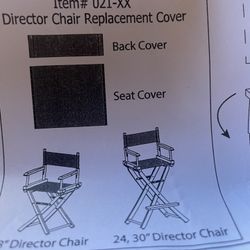 Director Chair White Cover