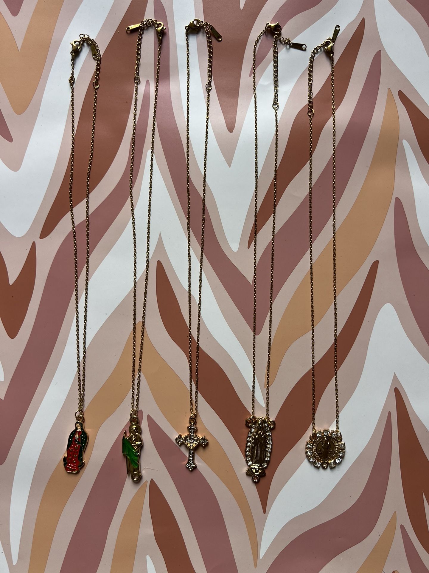 Catholic religious Charm Necklaces