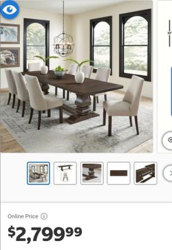Erma Dinning Table 108" to possibly extend to 124"