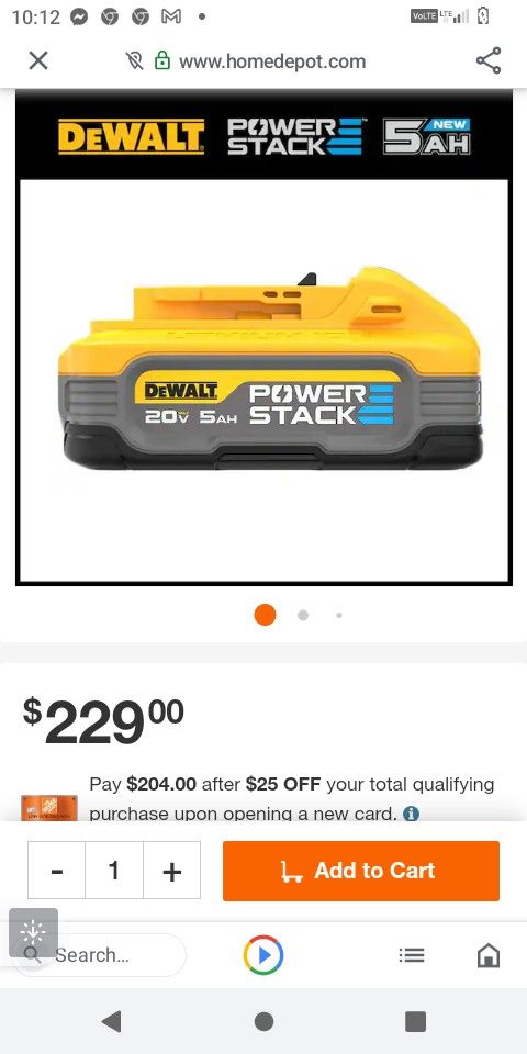 20v 5ah Powerstack Battery1q