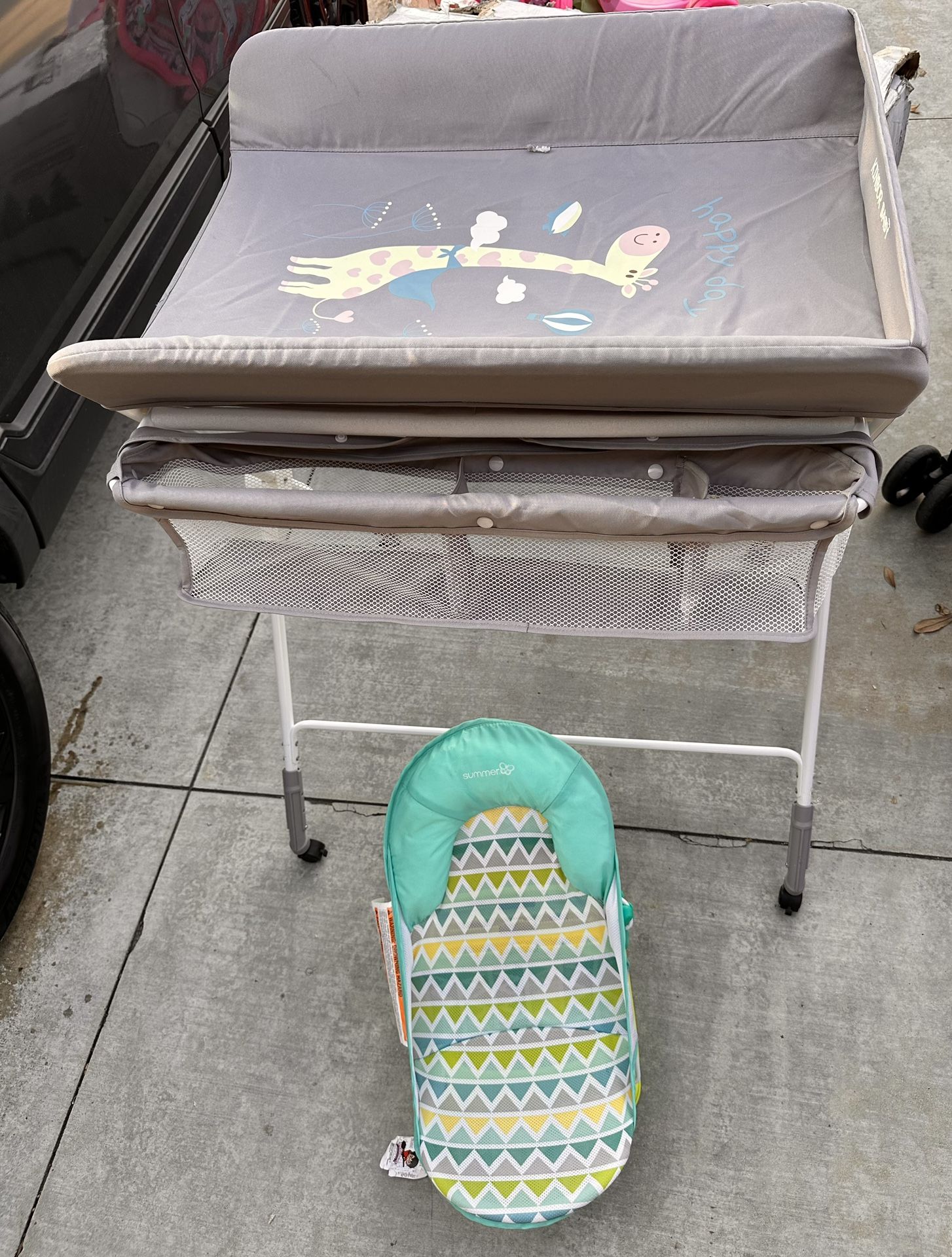 Baby Changing Table And Bath Set 