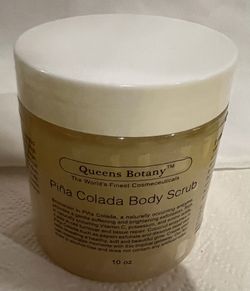 Pina Colada Body Scrub 10 oz Exfoliate Dissolves Dead Skin 
