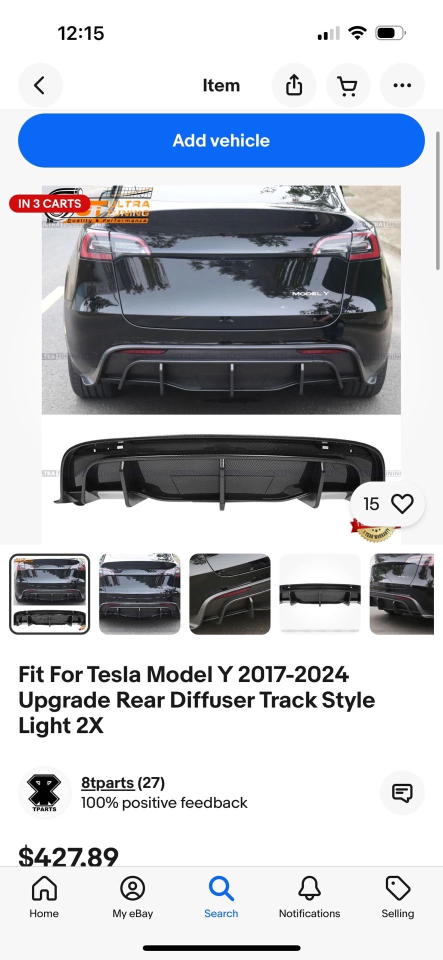 Tesla Model Y Diffuser