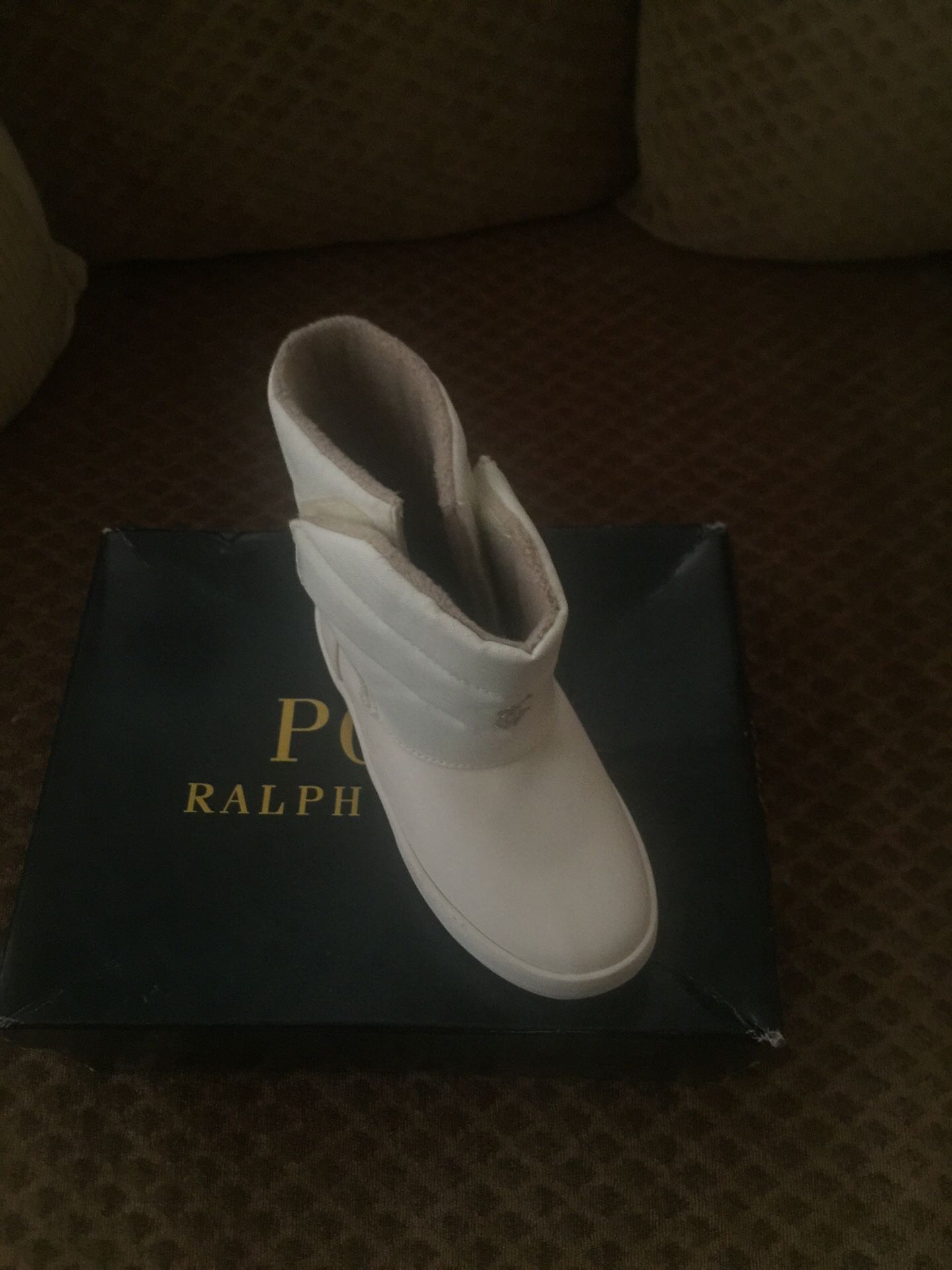 Little Girls Polo Boots Ralph Lauren like new size 10