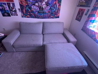 Couch with ottoman