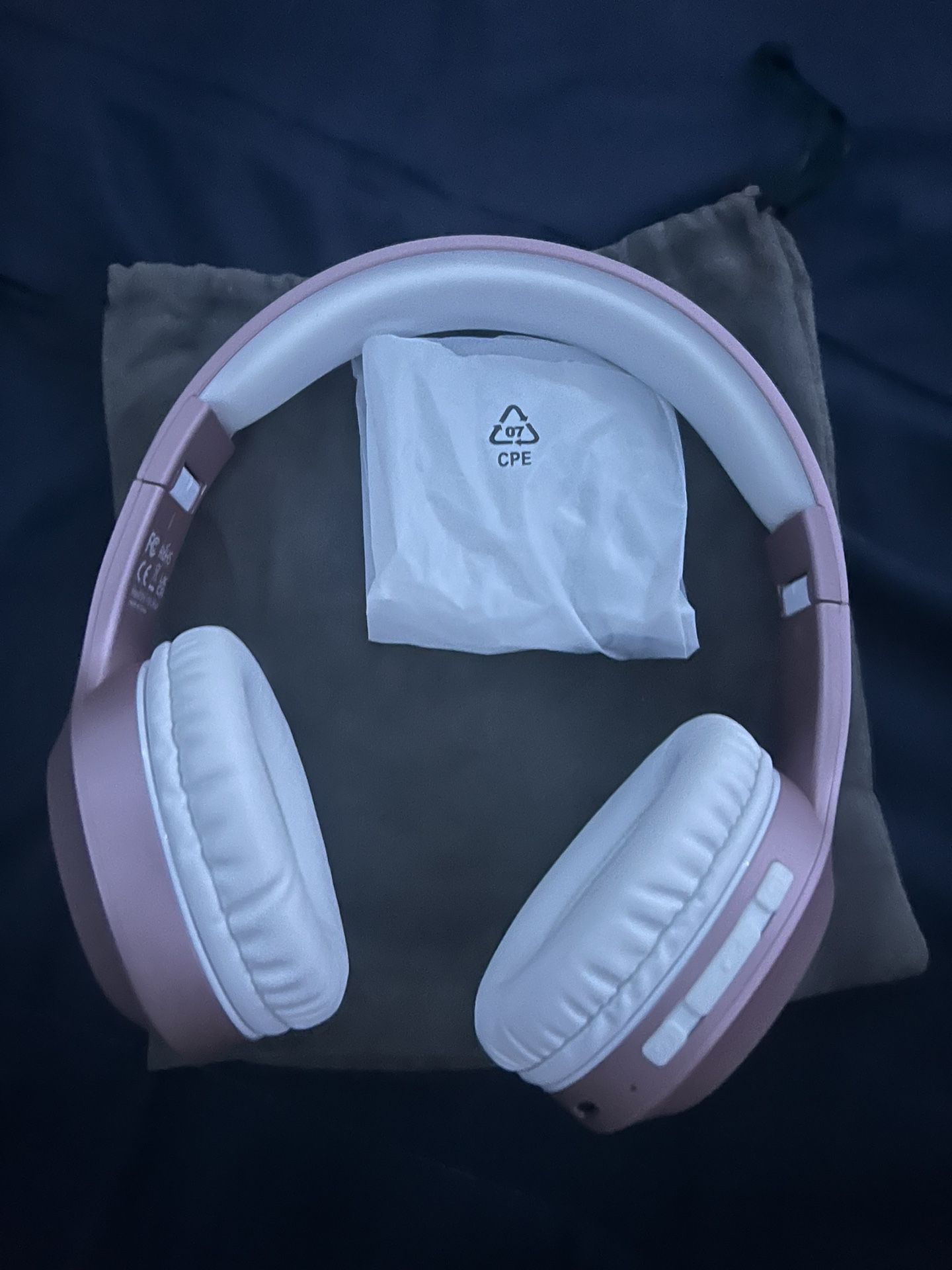 Pink Bluetooth Headphones 