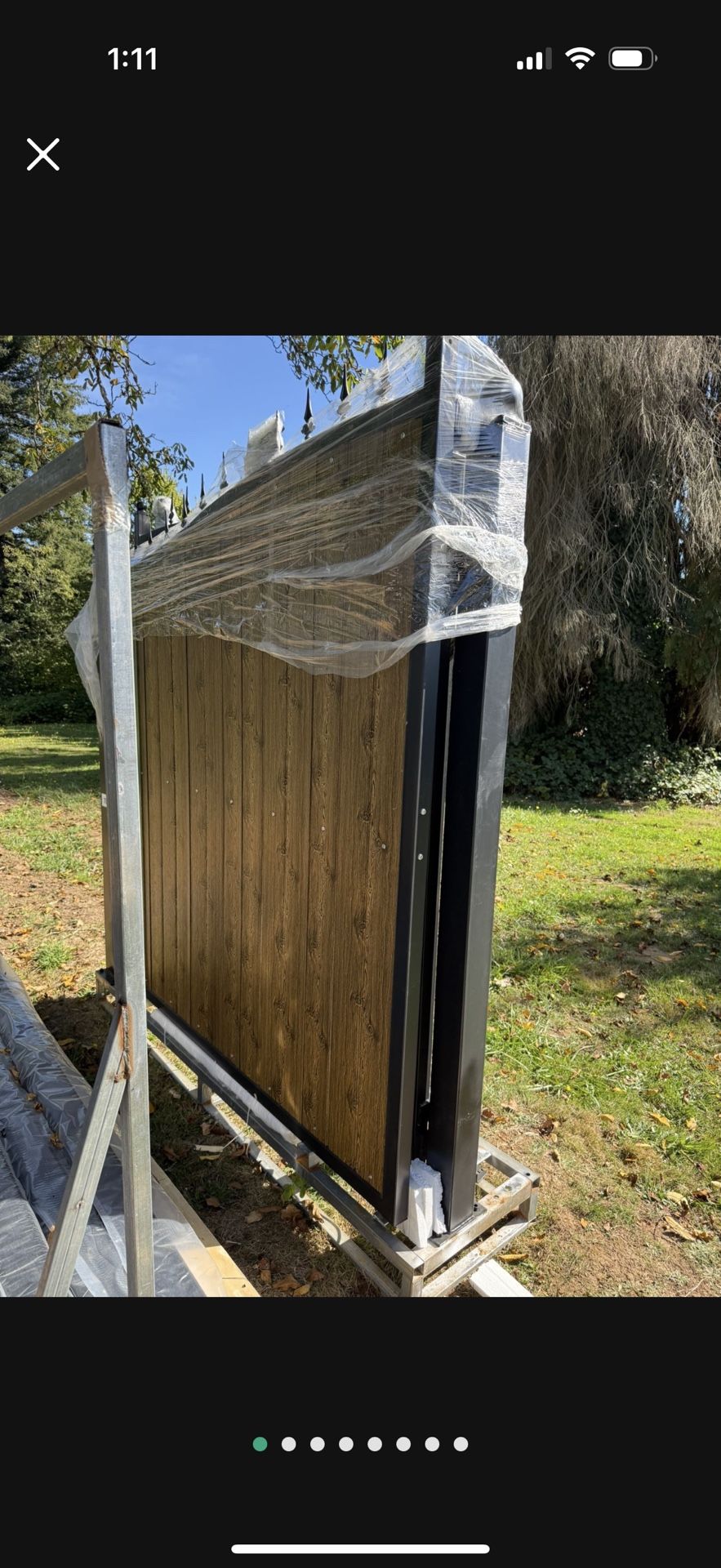 14 Foot Doable Swing Gate With Posts And Electric Motor Opener