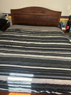 Full Size Bedframe (Mattress And Boxspring Included)