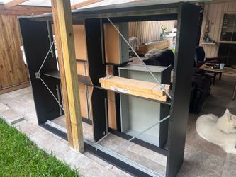 Queen bed frame with 4 drawers (No Mattress)