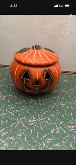 Clay Pottery Pumpkin
