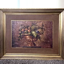 🖼️💪❤️ Large Framed Still-Life Painting (Statement Piece)