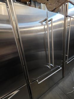 42" KITCHENAID BUILT IN FRENCH DOOR STAINLESS STEEL REFRIGERATOR