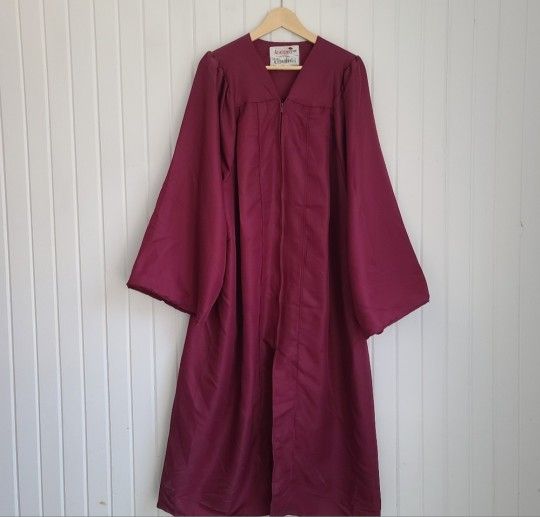 Maroon Burgundy Unisex Graduation Gown/Costume