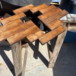 Handcraft Wooden Frame Crossed In The Middle
