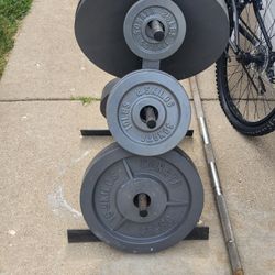 Weight Set With Olympic Bar
