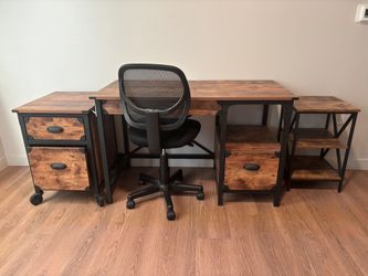 Desk and chair 4 piece