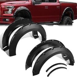 LA Zona Auto Parts 2015 To 2018 Ford F150 Fender Flares With Rivets Polvaderas Con Remache Guardabarros 