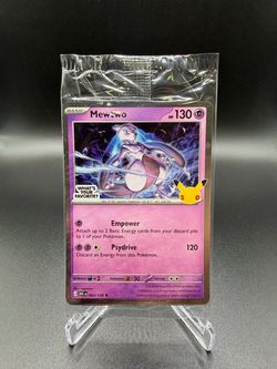 Mewtwo Pokémon Card 063/128 Holo promo card 30th celebration anniversary
