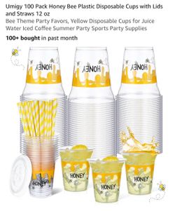 Honey themed cup sets