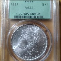 1887 - Silver Morgan Dollar 