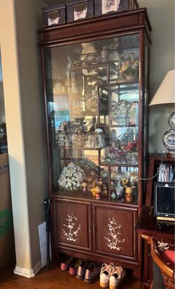Antique Rosewood Chinese Display Cabinet