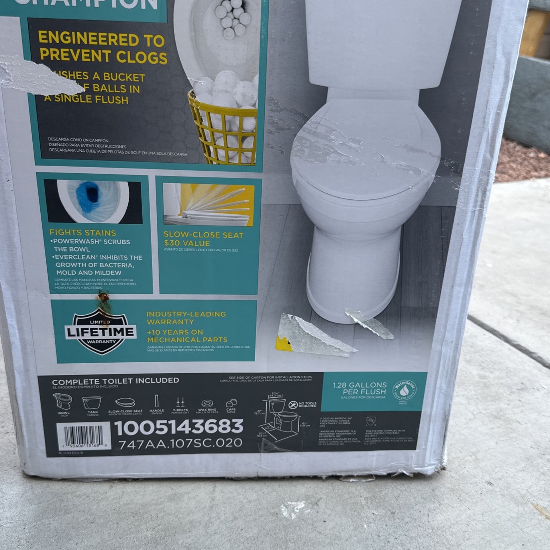 American Standard Complete Toilet