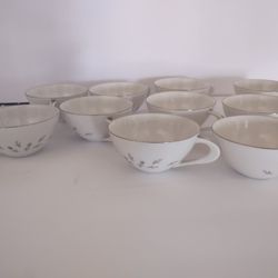 10-piece Petite Bouquet Fine China Tea Set