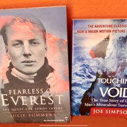FEARLESS ON EVEREST / TOUCHING THE VOID (BIOGRAPHY BOOKS)