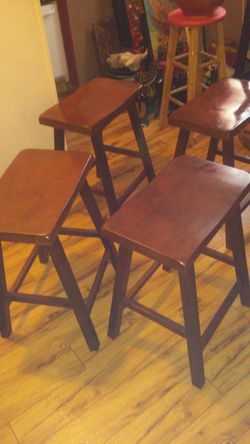 Solid wood stools