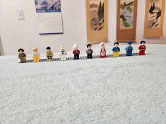Lot of 10 Building Block Minifigures