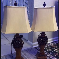 Brown Wood Lamp