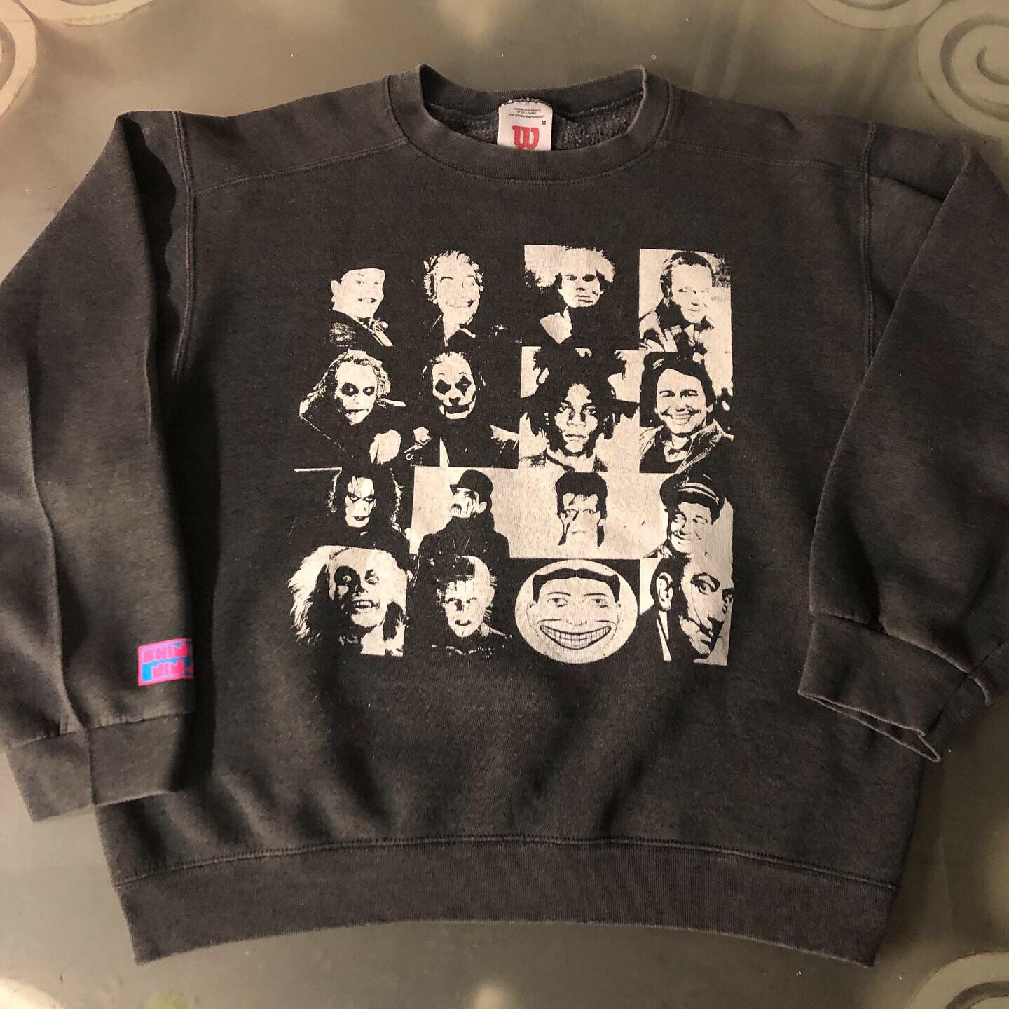 People Collage First Edition Sweater (Medium) Basquiat Bowie The Joker The Crow & More