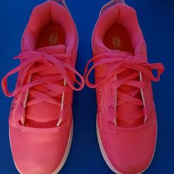 Neon Pink Heelys 