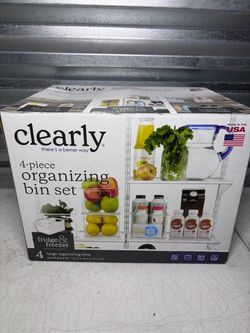 š Clearly 4-Piece Organizing Bin Set