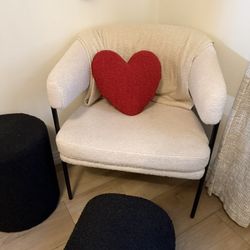 furniture bundle - chair and ottomans 