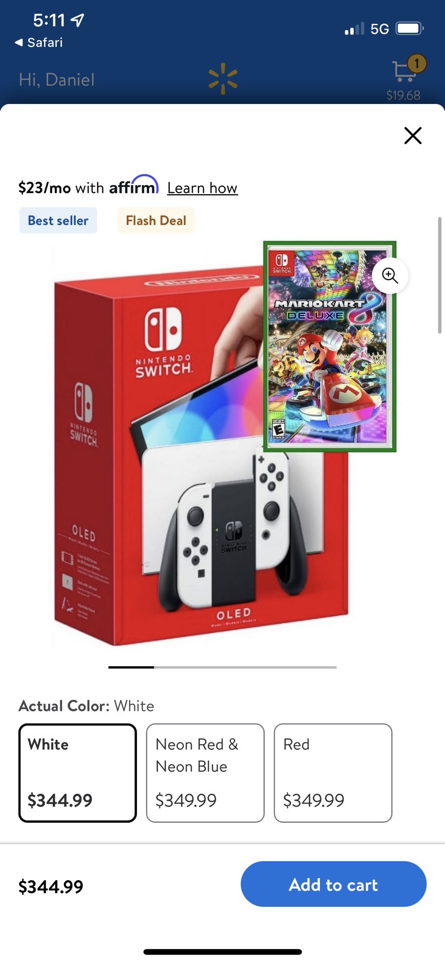 Nintendo Switch OLED W/ Games 