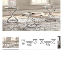 Table And 2 Coffe Tables 