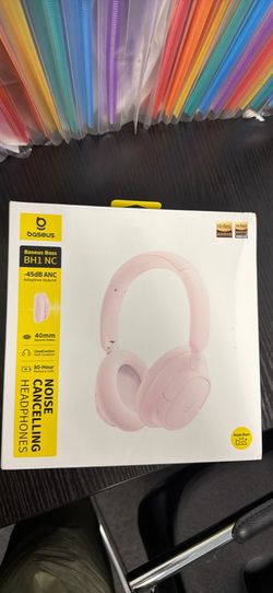 Baseus Bass BH1 NC Wireless Noise Cancelling Headphones pink