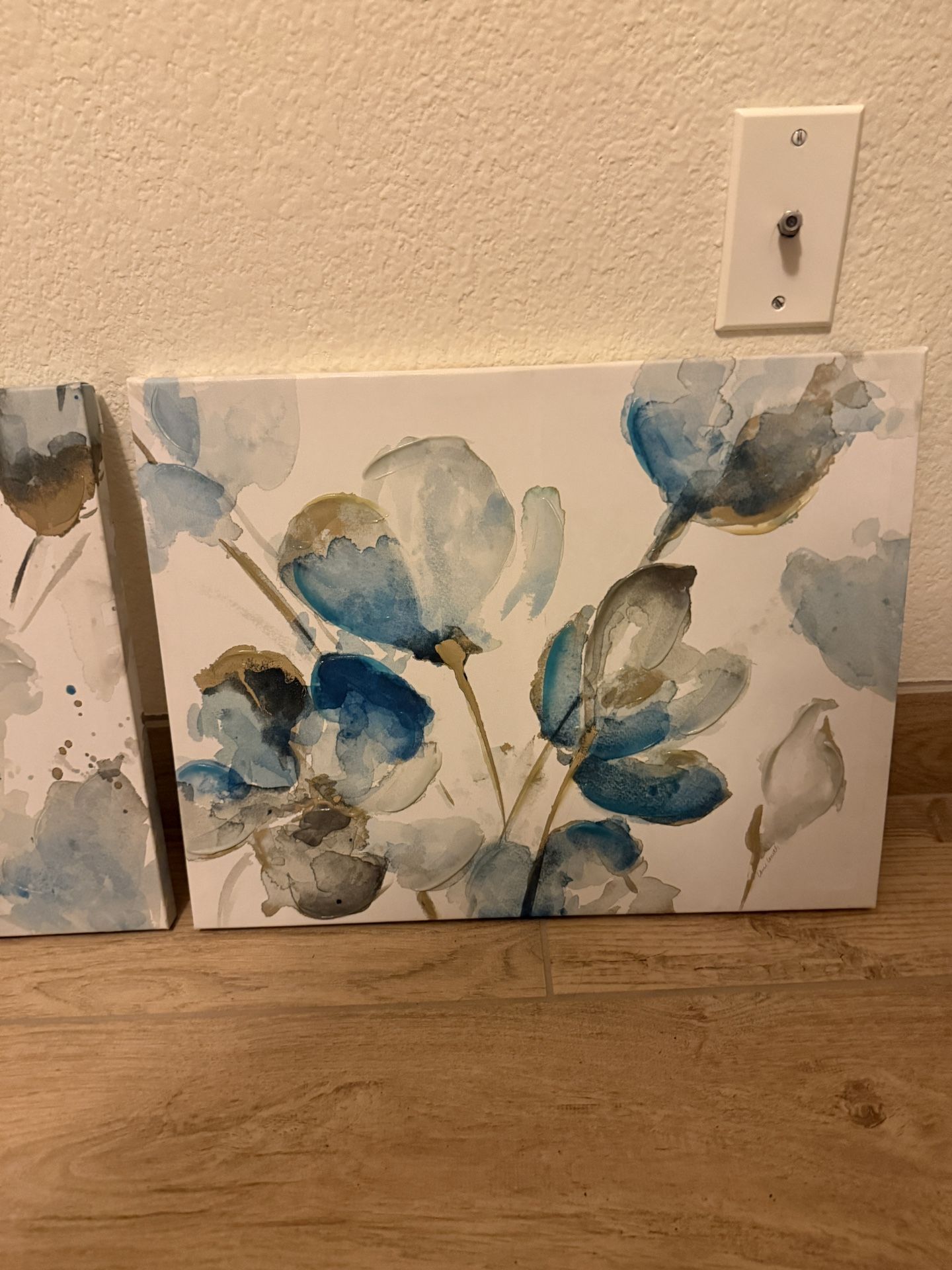 3D Textured Flower Painting Wall Art