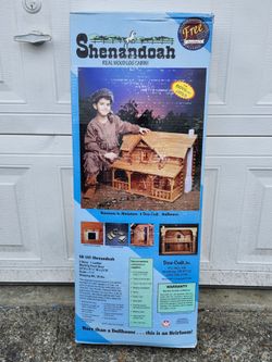 1996 DURA-CRAFT  SHENANDOAH REAL WOOD LOG CABIN DOLL HOUSE SD 185 NEW/SEALED