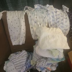 Baby Boy Clothes 0 -3 And Swaddles 