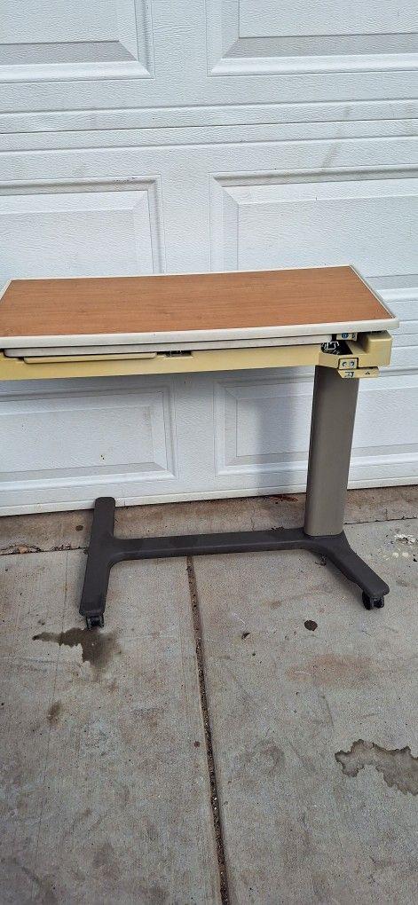 Hill Rom Over Bed Table With Mirror