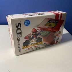 Nintendo DS Mario Kart System Red With Box