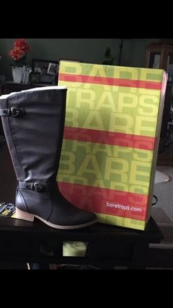 Brown Leather Knee Boots